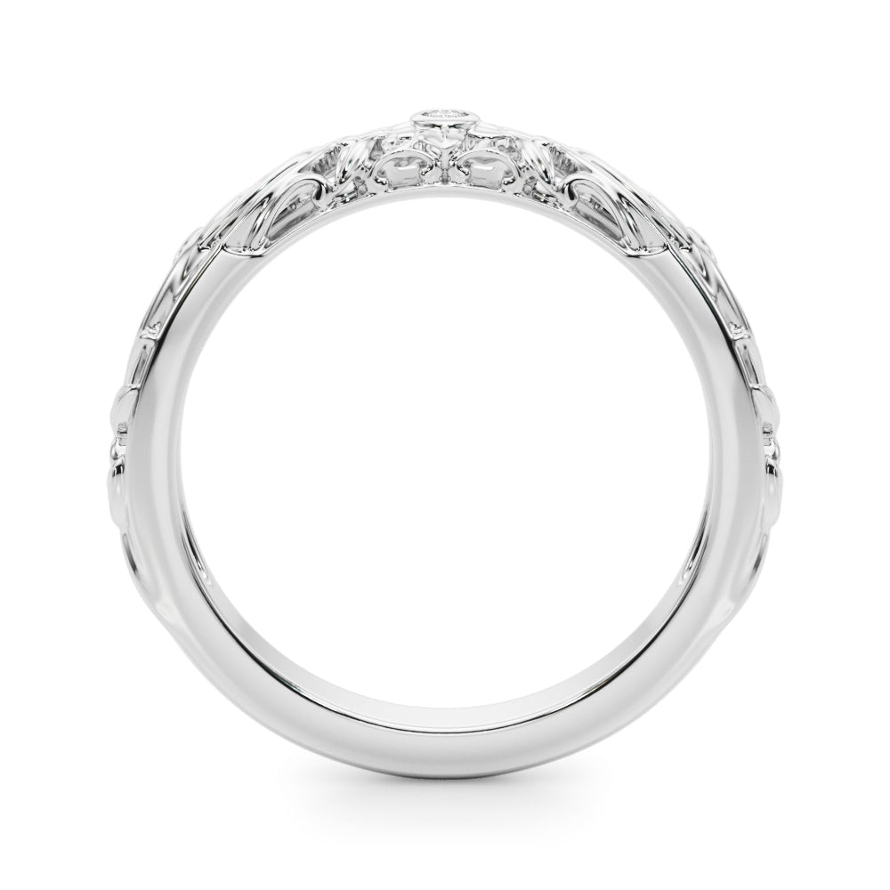 Diamond Half Eternity Ring in Gold & Platinum