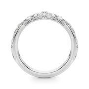 Diamond Half Eternity Ring in Gold & Platinum