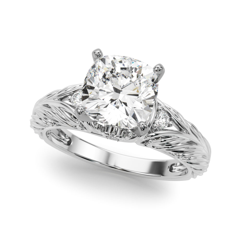 Pristine Center Oval Diamond Engagement Ring â€” 10K/14K Gold & Platinum