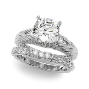 Pristine Center Oval Diamond Engagement Ring â€” 10K/14K Gold & Platinum