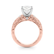 Pristine Center Oval Diamond Engagement Ring â€” 10K/14K Gold & Platinum