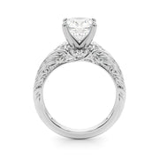 Pristine Center Oval Diamond Engagement Ring â€” 10K/14K Gold & Platinum