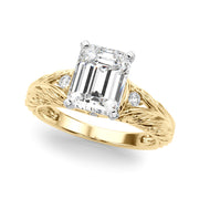 Pristine Center Oval Diamond Engagement Ring â€” 10K/14K Gold & Platinum