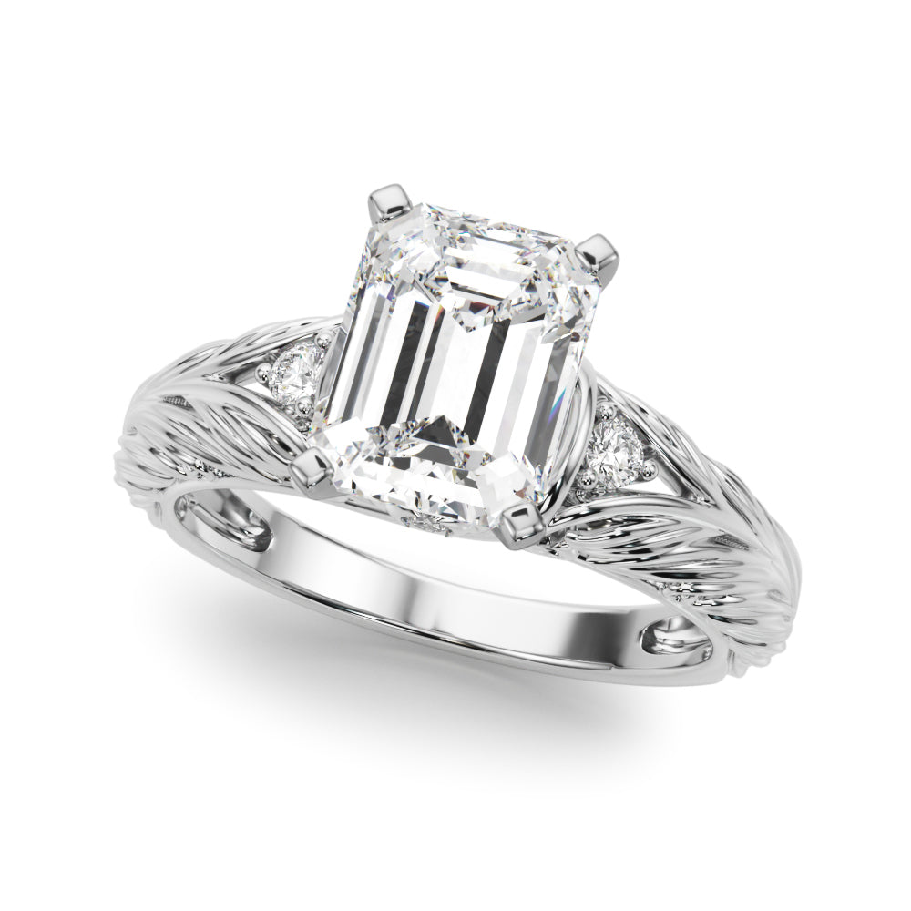 Pristine Center Oval Diamond Engagement Ring â€” 10K/14K Gold & Platinum