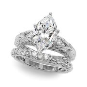 Pristine Center Oval Diamond Engagement Ring â€” 10K/14K Gold & Platinum