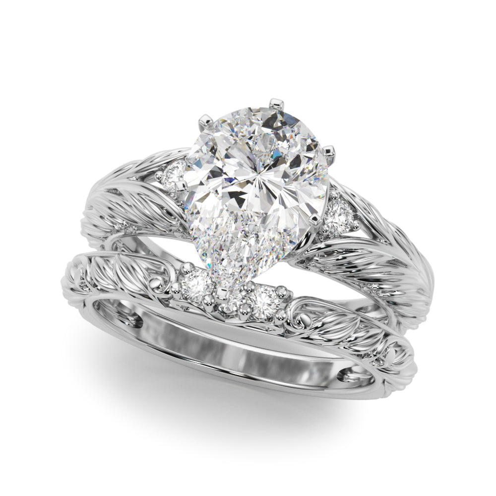 Pristine Center Oval Diamond Engagement Ring â€” 10K/14K Gold & Platinum