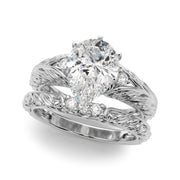 Pristine Center Oval Diamond Engagement Ring â€” 10K/14K Gold & Platinum