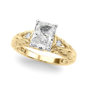 Pristine Center Oval Diamond Engagement Ring â€” 10K/14K Gold & Platinum