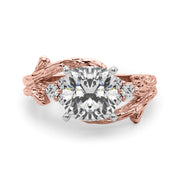 Cherished Center Round Diamond Engagement Ring â€” 10K/14K Gold & Platinum