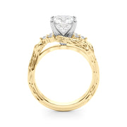 Cherished Center Round Diamond Engagement Ring â€” 10K/14K Gold & Platinum