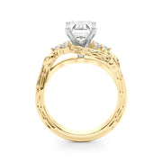 Cherished Center Round Diamond Engagement Ring â€” 10K/14K Gold & Platinum
