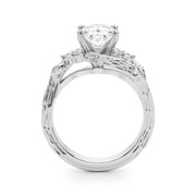 Cherished Center Round Diamond Engagement Ring â€” 10K/14K Gold & Platinum