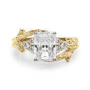 Cherished Center Round Diamond Engagement Ring â€” 10K/14K Gold & Platinum