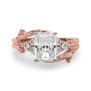 Cherished Center Round Diamond Engagement Ring â€” 10K/14K Gold & Platinum