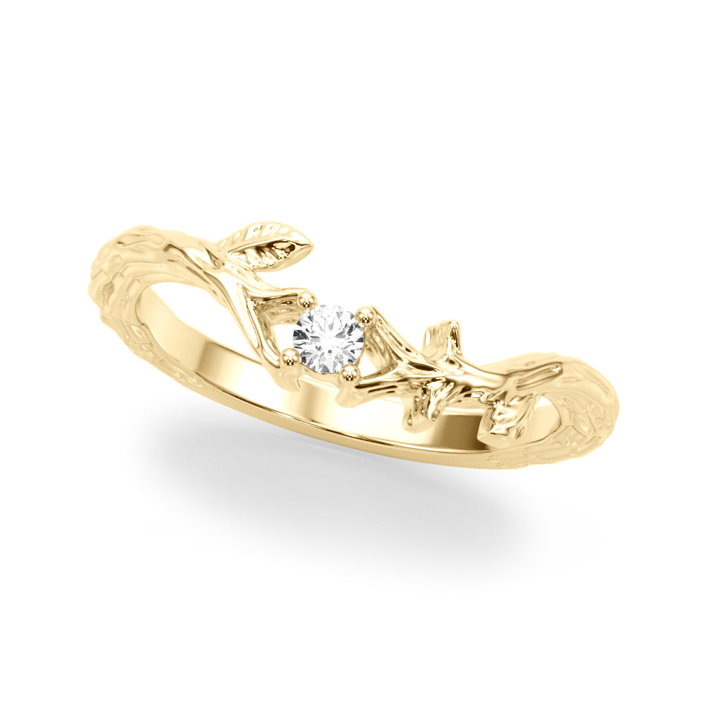 Diamond Half Eternity Ring in 10K/14K gold and platinum with certified lab-grown or natural diamonds