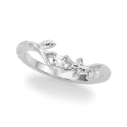 Diamond Half Eternity Ring in Gold & Platinum