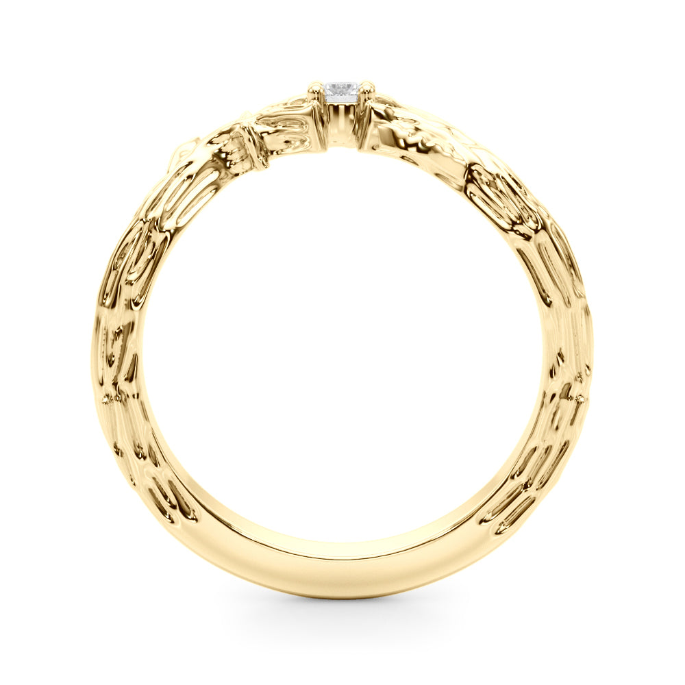 Diamond Half Eternity Ring in Gold & Platinum