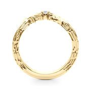 Diamond Half Eternity Ring in Gold & Platinum