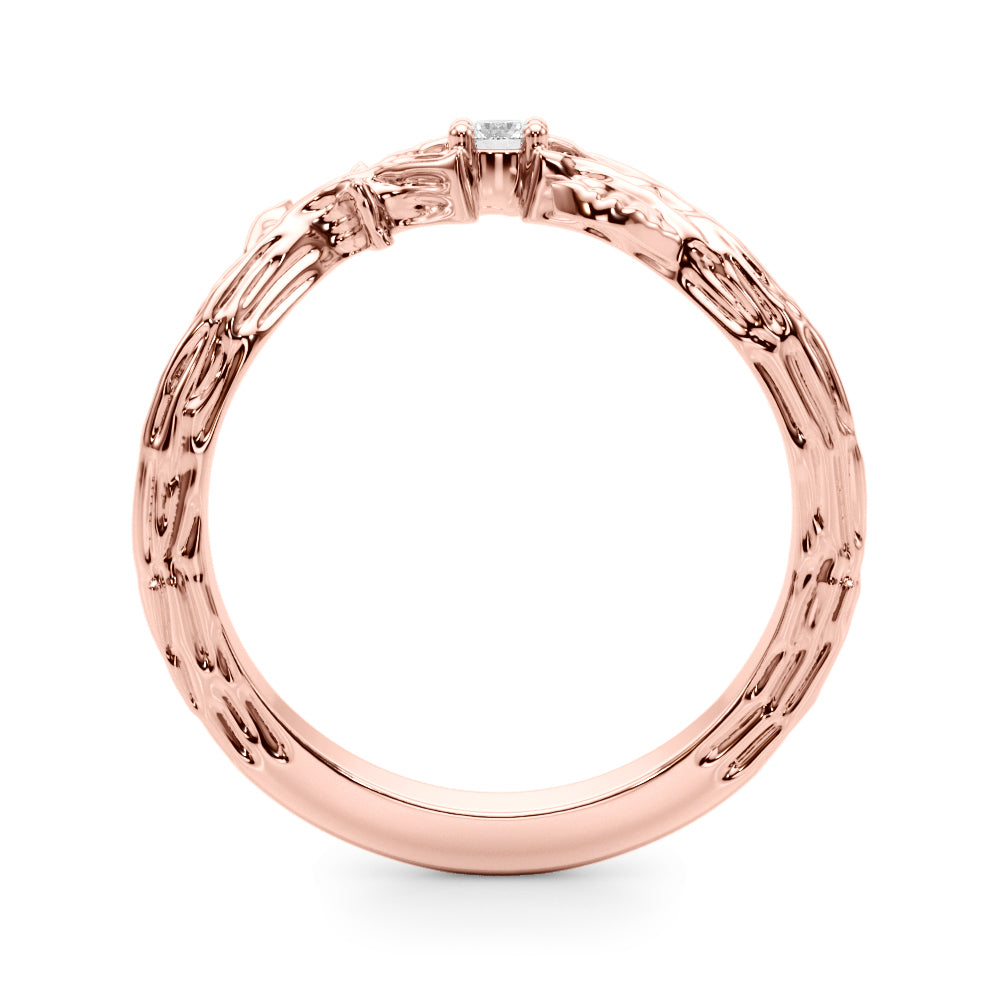 Diamond Half Eternity Ring in Gold & Platinum