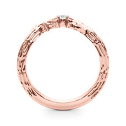 Diamond Half Eternity Ring in Gold & Platinum