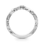 Diamond Half Eternity Ring in Gold & Platinum