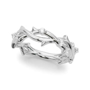 Half Round Diamond Gold Smooth Set Half Eternity Ring in Gold & Platinum