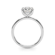 Radiant Hidden Halo Ov Engagement Ring Round Diamond Engagement Ring â€” 10K/14K Gold & Platinum