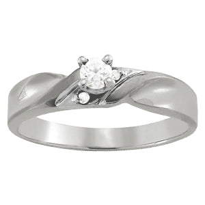 Iconic Remounts Round Diamond Engagement Ring in 10K/14K gold and platinum with certified lab-grown or natural diamonds