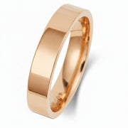 Flat Court Shape Plain Wedding Band for Women in 10K/14K gold and platinum with certified lab-grown or natural diamonds
