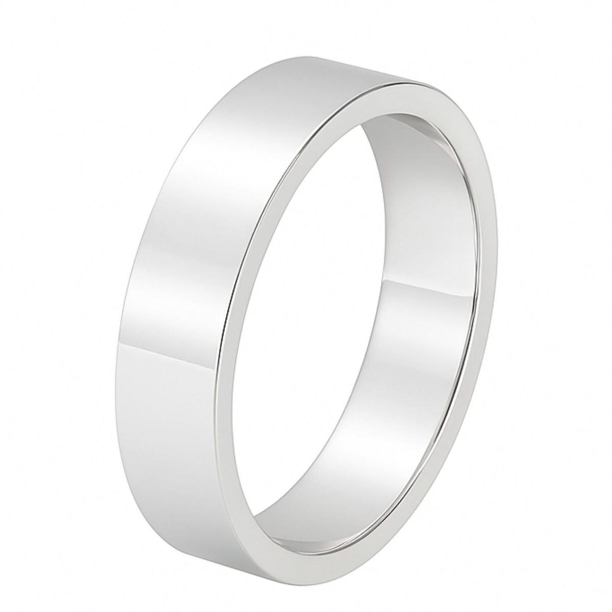Flat Shape Plain Wedding Band for Women in 10K/14K gold and platinum with certified lab-grown or natural diamonds
