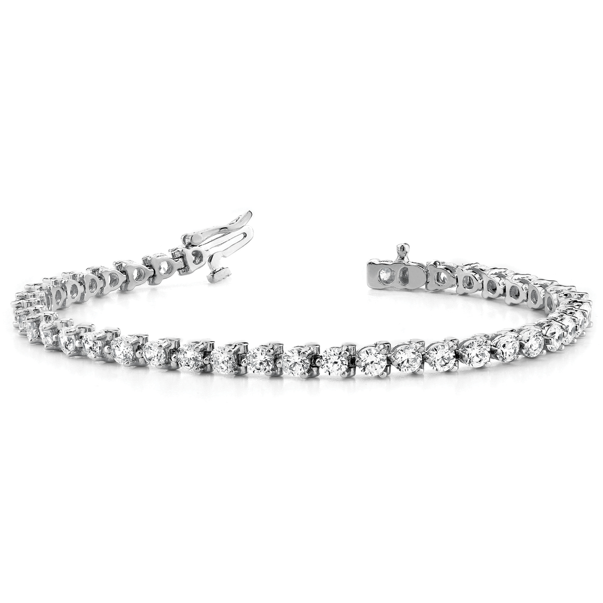 Prong Set Lab Diamond Tennis Bracelet for Women in Gold & in 10K/14K gold and platinum with certified lab-grown or natural diamonds