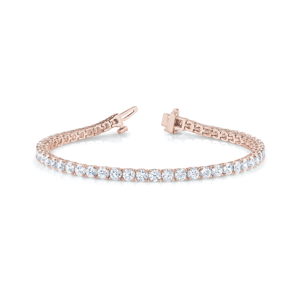 8.00ct Lab Grown Diamond Tennis Bracelet in 10K/14K gold and platinum with certified lab-grown or natural diamonds
