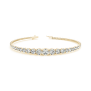 Graduated Round Diamond Tennis Bracelet or in 10K/14K gold and platinum with certified lab-grown or natural diamonds