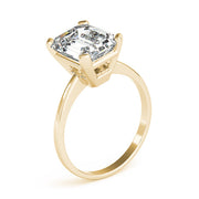 Signature Color Rings Emerald Diamond Engagement Ring in 10K/14K gold and platinum with certified lab-grown or natural diamonds