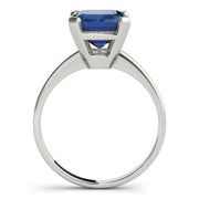 Signature Color Rings Emerald Diamond Engagement Ring in 10K/14K gold and platinum with certified lab-grown or natural diamonds