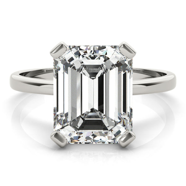 Signature Color Rings Emerald Diamond Engagement Ring in 10K/14K gold and platinum with certified lab-grown or natural diamonds