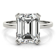 Signature Color Rings Emerald Diamond Engagement Ring in 10K/14K gold and platinum with certified lab-grown or natural diamonds