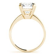 Signature Color Rings Emerald Diamond Engagement Ring in 10K/14K gold and platinum with certified lab-grown or natural diamonds