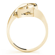 Artisan Solitaires Any Shape Round Diamond Engagement Ring in 10K/14K gold and platinum with certified lab-grown or natural diamonds