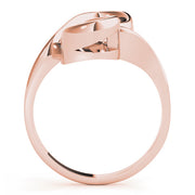 Artisan Solitaires Any Shape Round Diamond Engagement Ring in 10K/14K gold and platinum with certified lab-grown or natural diamonds
