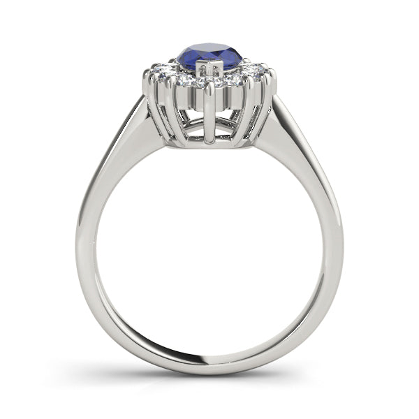Sophisticated Color Rings Marquise Diamond Engagement Ring in 10K/14K gold and platinum with certified lab-grown or natural diamonds