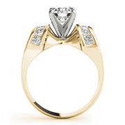 Enchanted Remounts Round Diamond Engagement Ring in 10K/14K gold and platinum with certified lab-grown or natural diamonds
