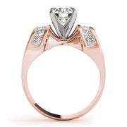 Enchanted Remounts Round Diamond Engagement Ring in 10K/14K gold and platinum with certified lab-grown or natural diamonds