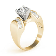 Enchanted Remounts Round Diamond Engagement Ring in 10K/14K gold and platinum with certified lab-grown or natural diamonds