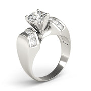 Enchanted Remounts Round Diamond Engagement Ring in 10K/14K gold and platinum with certified lab-grown or natural diamonds