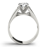 Pristine Remounts Round Diamond Engagement Ring in 10K/14K gold and platinum with certified lab-grown or natural diamonds