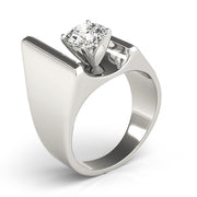 Devoted Solitaires Any Shape Round Diamond Engagement Ring in 10K/14K gold and platinum with certified lab-grown or natural diamonds
