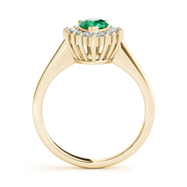 Adored Color Rings Pear Diamond Engagement Ring in 10K/14K gold and platinum with certified lab-grown or natural diamonds