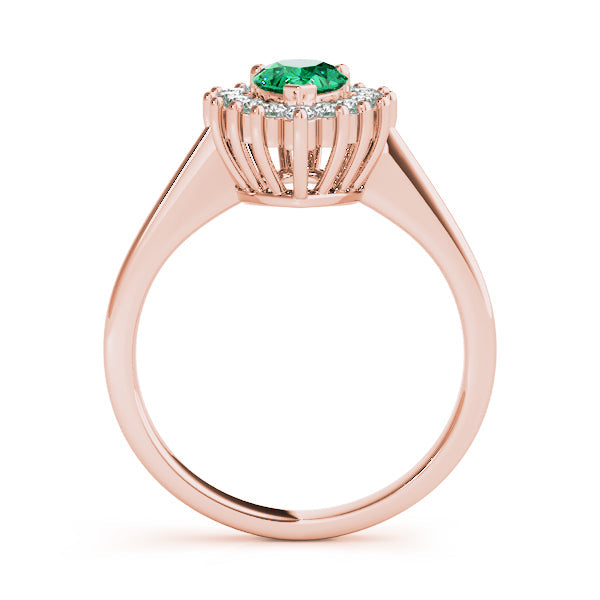 Adored Color Rings Pear Diamond Engagement Ring in 10K/14K gold and platinum with certified lab-grown or natural diamonds