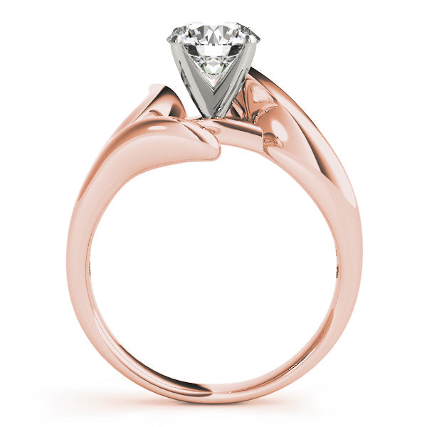 Cherished Solitaires Any Shape Round Diamond Engagement Ring in 10K/14K gold and platinum with certified lab-grown or natural diamonds